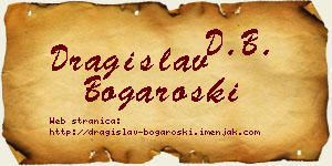 Dragislav Bogaroški vizit kartica